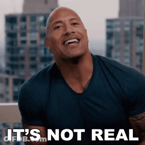 The Rock Staged It's Not Real GIF
