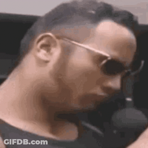 The Rock Sunglasses Down Eyebrow Raise GIF