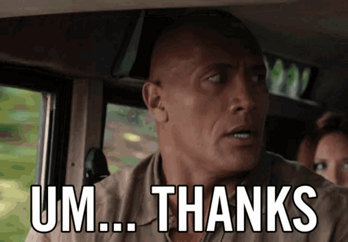 The Rock Umm Thanks GIF