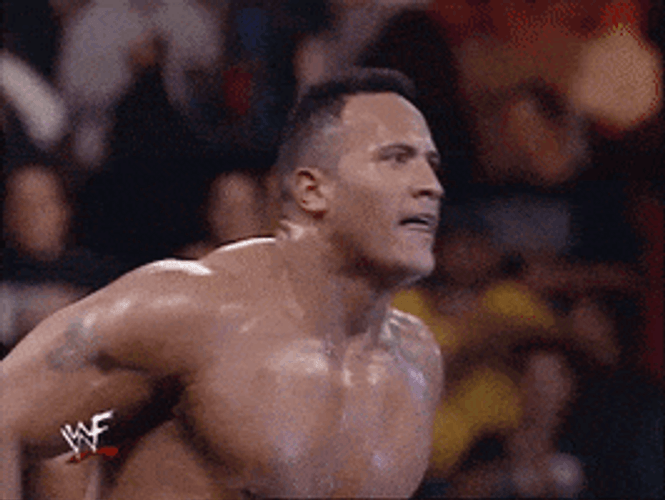 The Rock Wrestler Smell GIF
