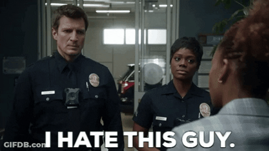 The Rookie I Hate This Guy GIF