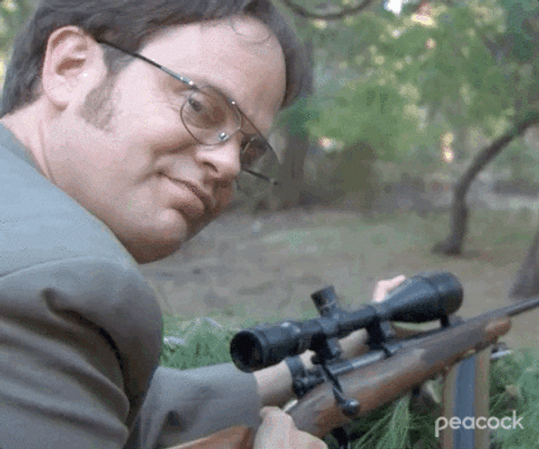 The Safety Is On Dwight Schrute GIF