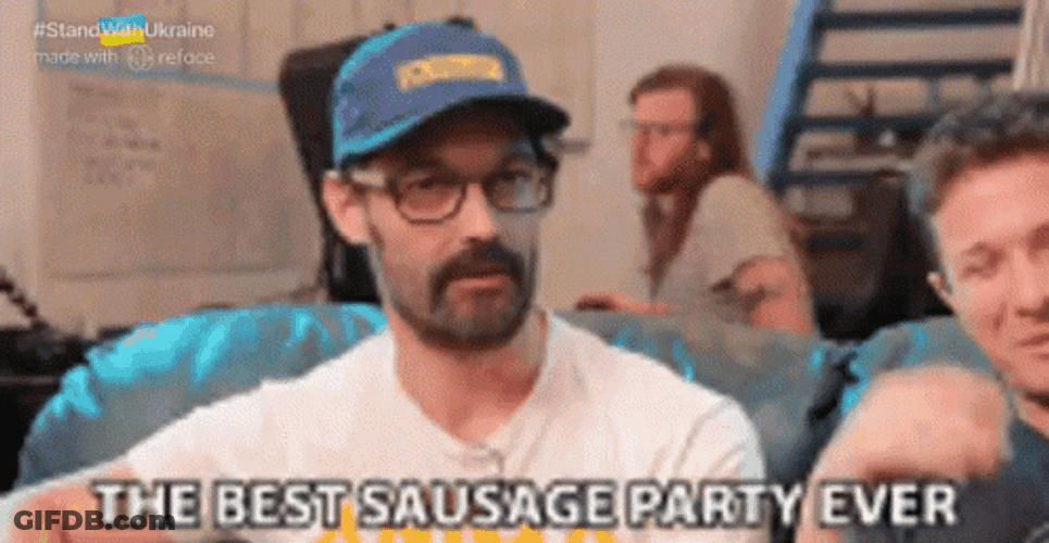 The Sausage Party Ever Nerdy Guys GIF