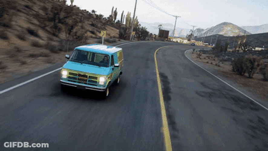 The Scooby Doo Van Ride GIF