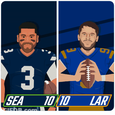 The Seahawks Are Playing Against The Lars In A Game GIF