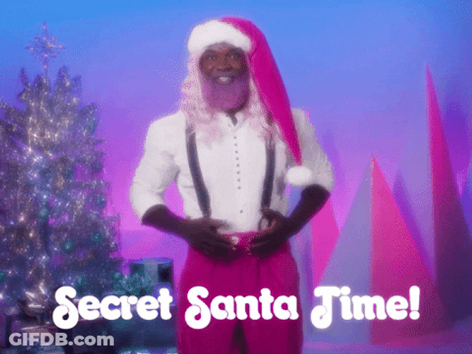 The Secret Santa At A Work Party GIF