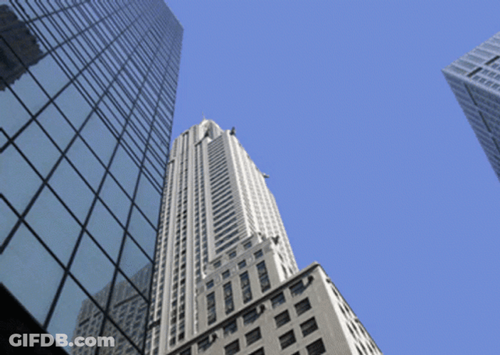 The Shade Chrysler Building In New York GIF