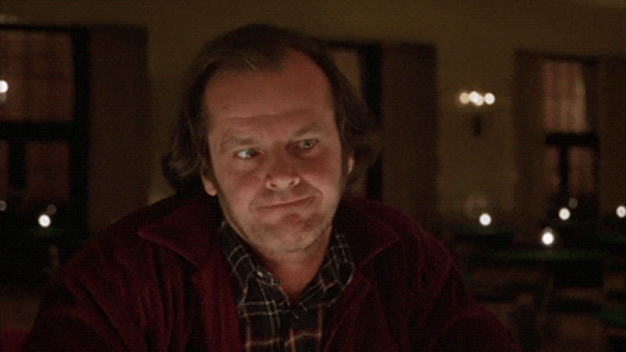 The Shining Frustrated Jack Torrance GIF