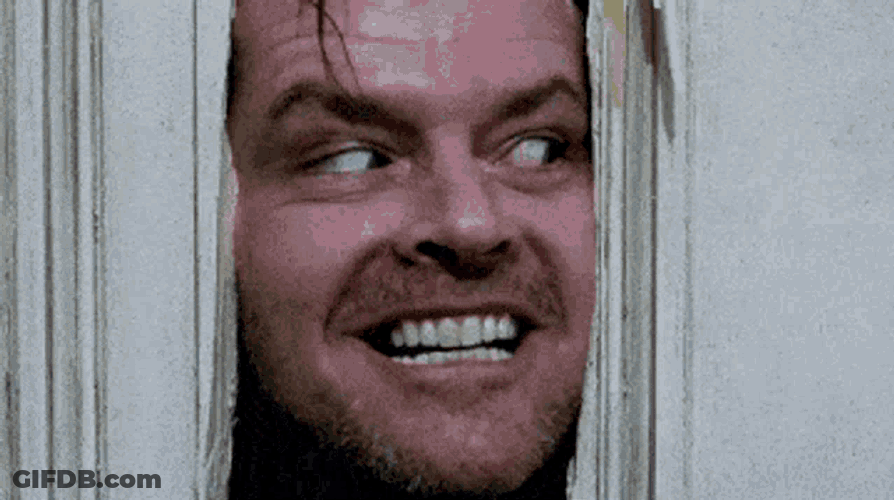 The Shining Heres Johnny GIF