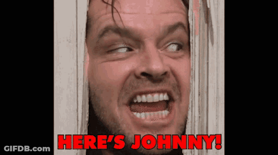 The Shining Heres Johnny GIF