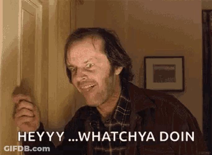 The Shining Jack Nicholson GIF
