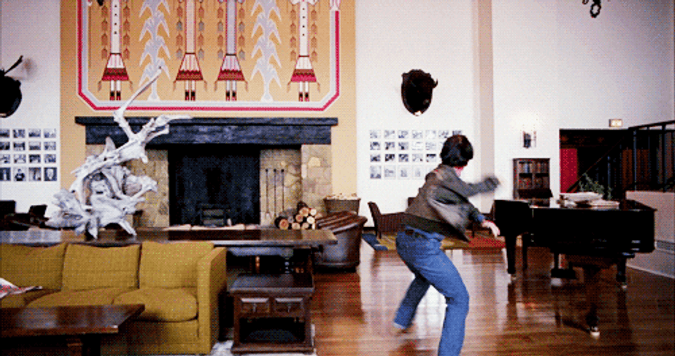 The Shining Jack Throwing Ball GIF