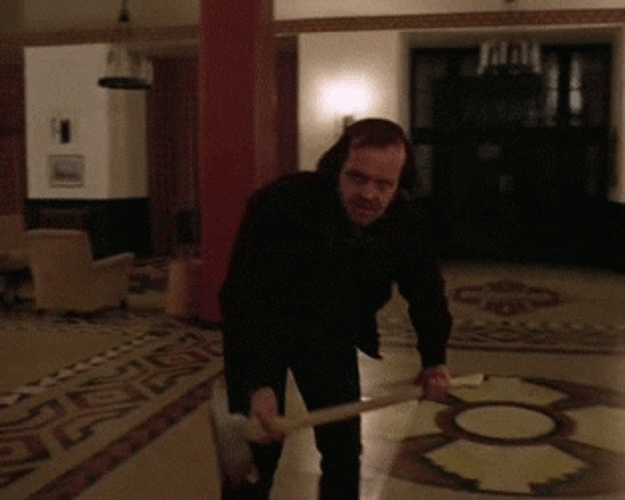 The Shining Jack With Ax GIF