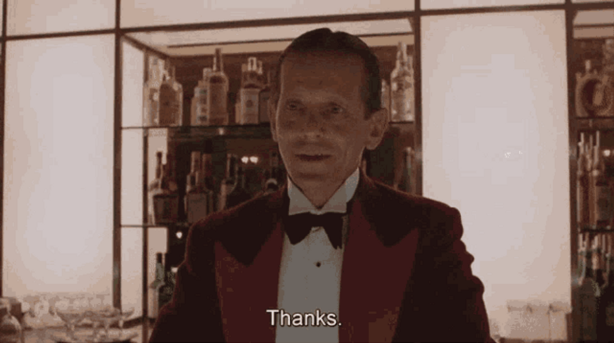 The Shining Lloyd The Bartender GIF
