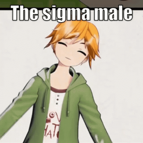 The Sigma Face Hatsune Miku Meme GIF