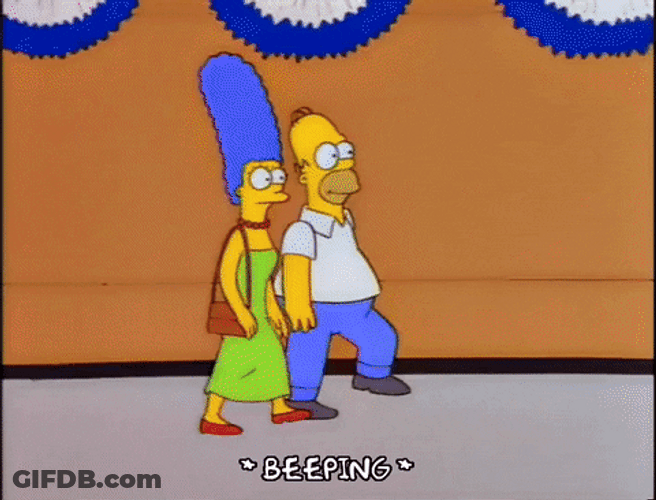 The Simpson Airport Security Check GIF