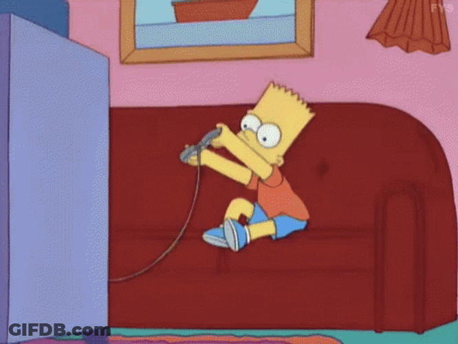 The Simpson Bart Video Game GIF