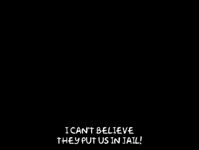 The Simpson Family In Jail GIF