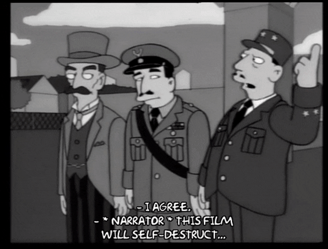 The Simpson Film Self Destruct Clip GIF