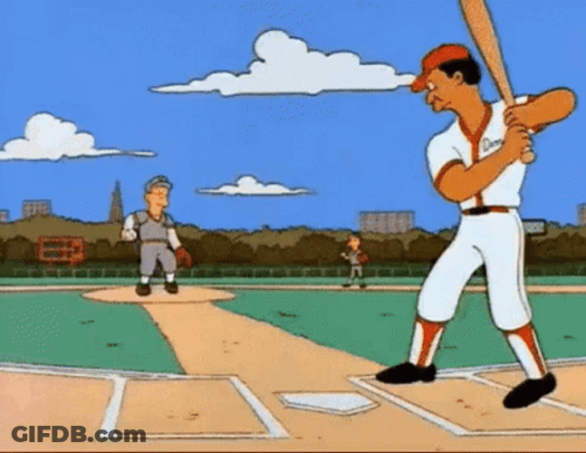 The Simpson Home Run Baseball Hit GIF