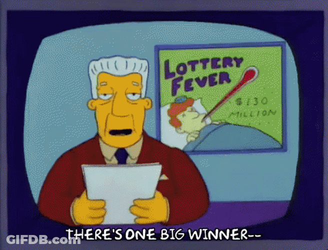 The Simpson Lottery Winner News GIF