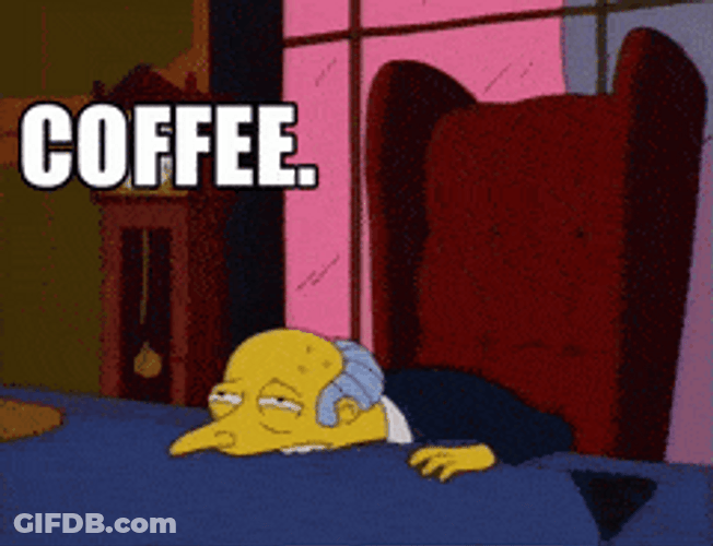 The Simpson Need Coffee GIF