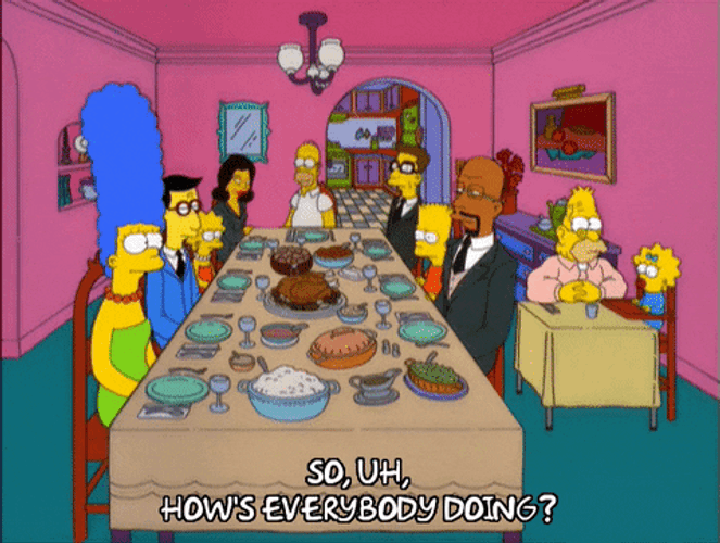 The Simpson Thanksgiving Homer Meme GIF