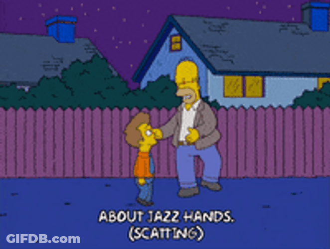 The Simpsons About Jazz Hands GIF