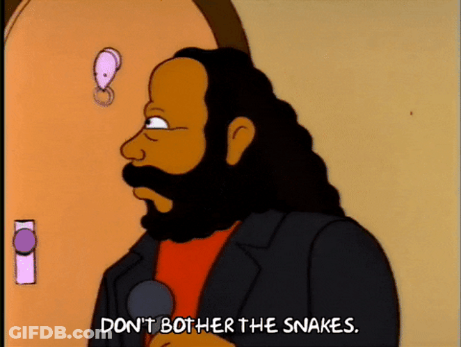 The Simpsons Barry White Looking Away GIF
