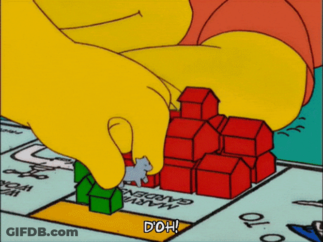 The Simpsons Bart Homer Counting Monopoly Money GIF
