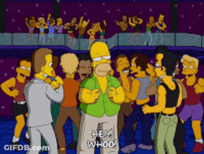 The Simpsons Birthday Party GIF
