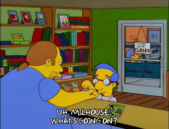 The Simpsons Book Store Opening Twenty Four Seven GIF