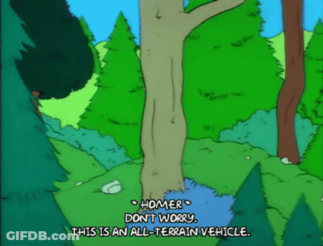 The Simpsons Camper Trailer GIF