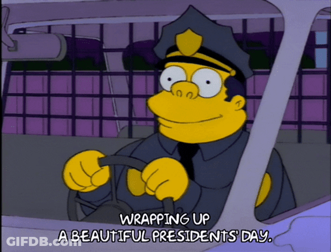 The Simpsons Celebrate Presidents Day GIF