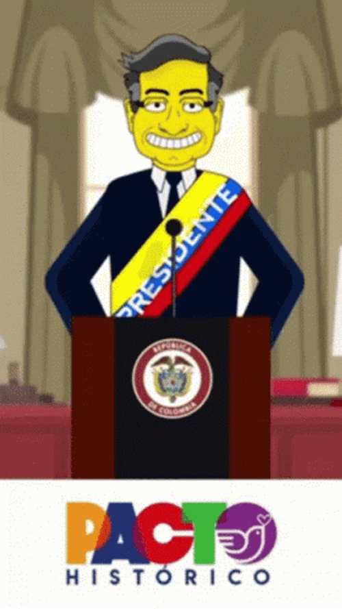 The Simpsons Colombia President GIF