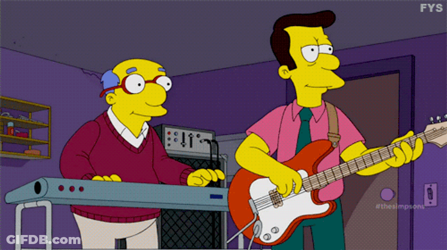 The Simpsons Covercraft Rock And Roll GIF