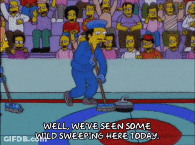 The Simpsons Curling GIF