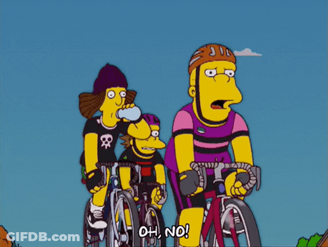 The Simpsons Cycle Oh No GIF