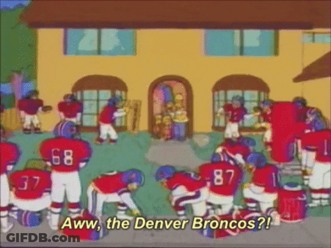The Simpsons Denver Broncos GIF