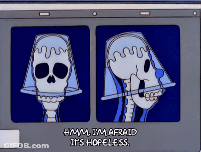 The Simpsons Doctor Looking At X-Ray GIF