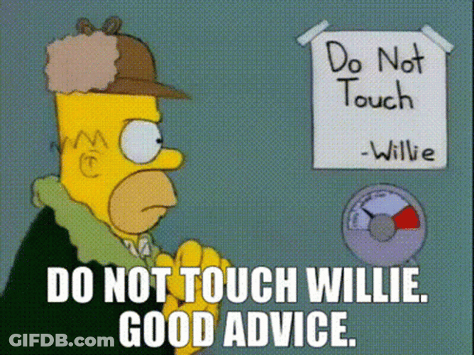 The Simpsons Dont Touch Me Scene GIF