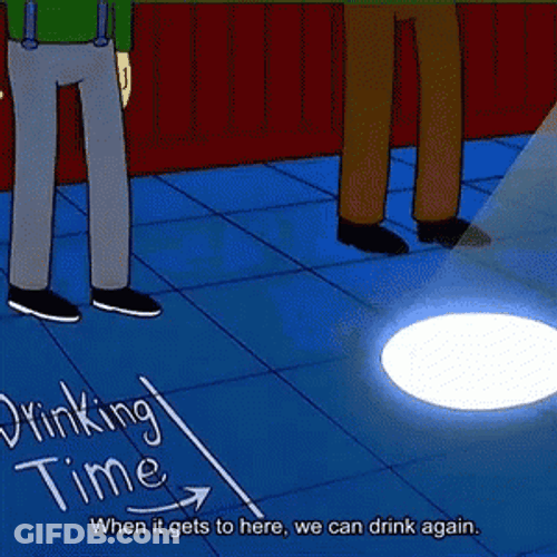 The Simpsons Drinking Time GIF