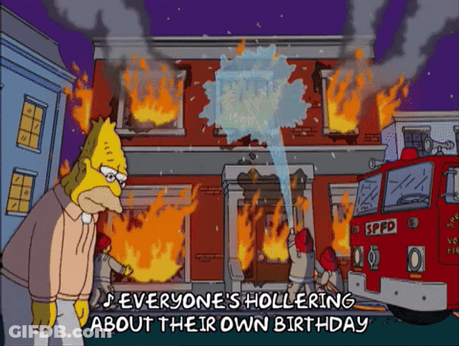 The Simpsons Everyone's Hollering About Their Own Birthday GIF