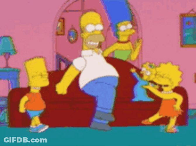 The Simpsons Family Dance GIF