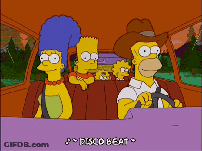 The Simpsons Family Road Trip GIF
