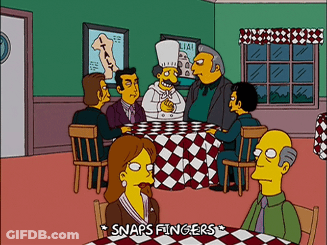 The Simpsons Finger Snap GIF