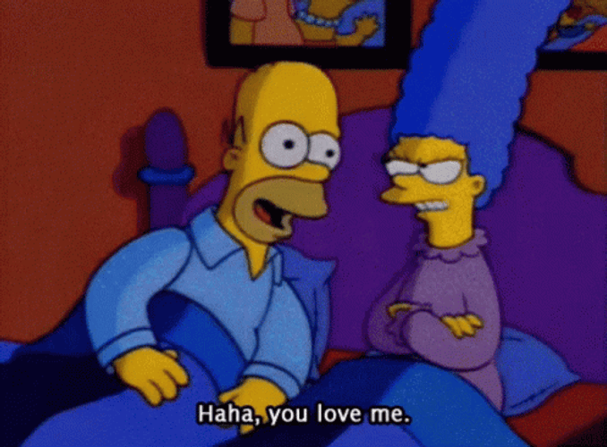 The Simpsons Haha You Love Me GIF