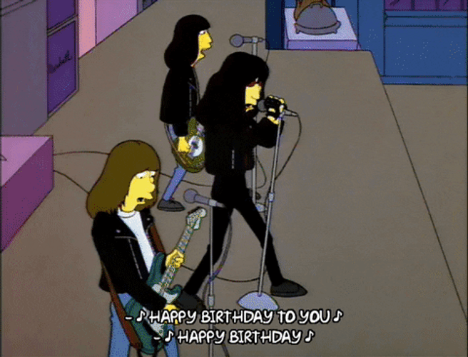 The Simpsons Happy Birthday Brother Funny GIF