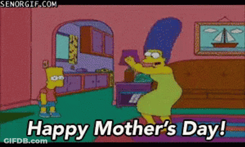 The Simpsons Happy Mothers Day Funny GIF