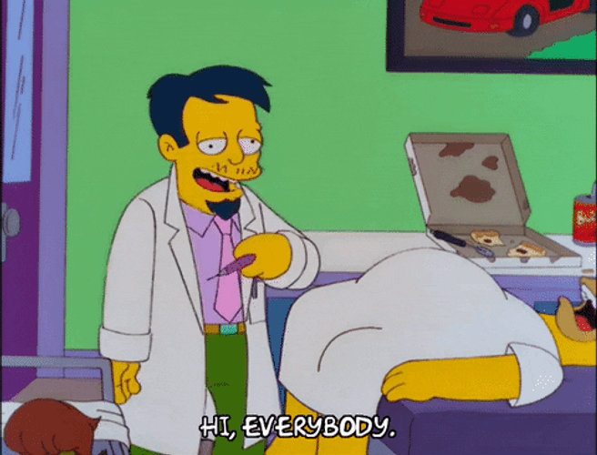 The Simpsons Hi Everybody GIF